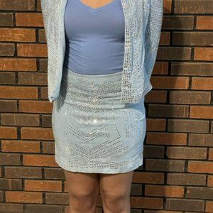 Jean Jacket and Skirt Set Size Med